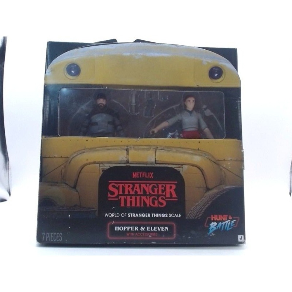 Stranger Things - Hopper & Eleven w/Accessories Figurines, BRAND NEW IN BOX